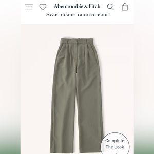 Abercrombie and Fitch Sloane Tailored Pants Olive